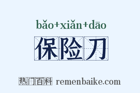 保险刀是什么意思的图片